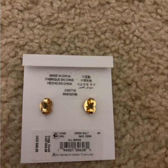 Kate Spade Gold Stud Earrings - Picture 2 of 2